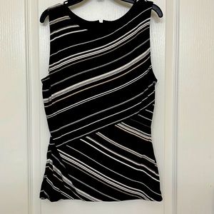 WHBM bodice top with asymmetrical design